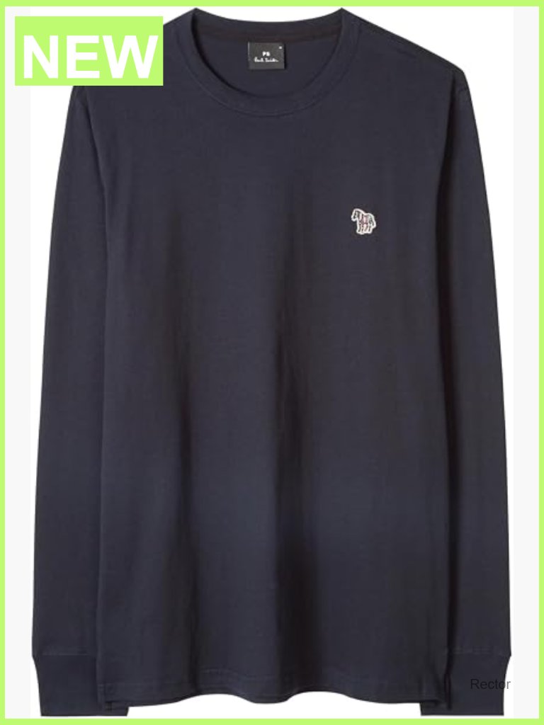 Regular Fit Long Sleeve Tee With Zebra Motif